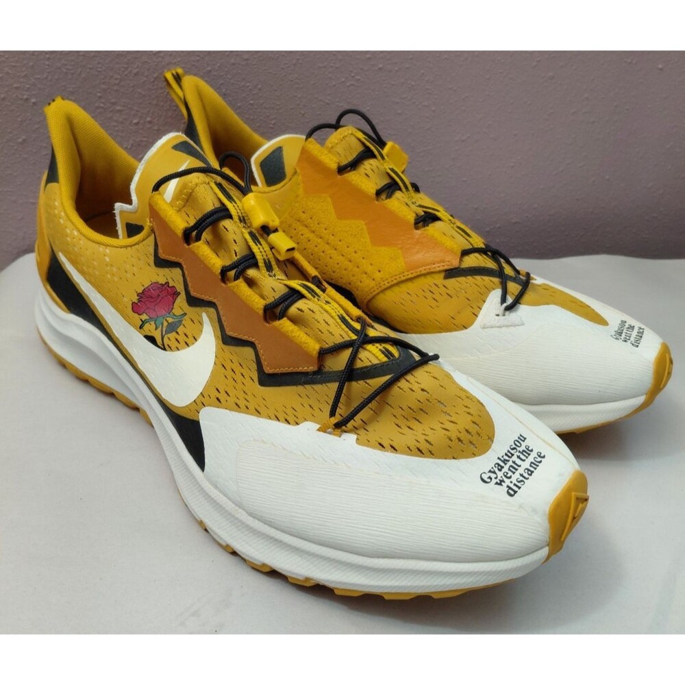 NIKE x Gyakusou Zoom Pegasus 36 Trail Running Shoe Yellow Mens US 14
